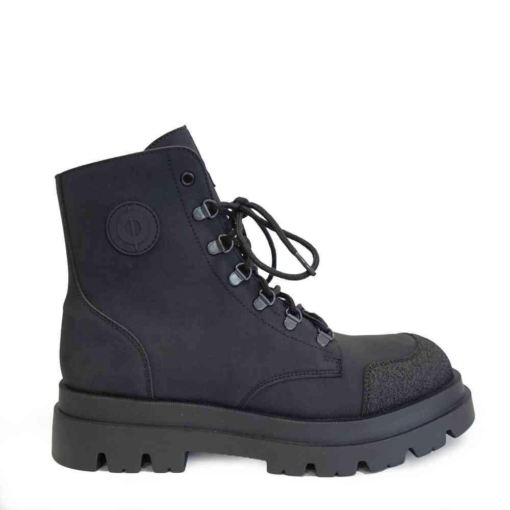 Altercore - Abel Vegan Nubuck Bottines - Noir